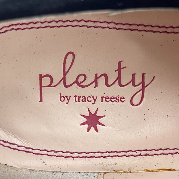 Plenty by Tracy Reese Wayne Gray Leather Retro Lace Up Heels Pumps - Picture 11 of 14